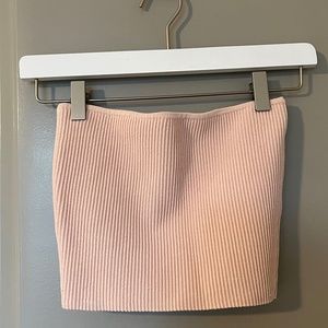 Aritzia BABATON SCULPT KNIT CROPPED TUBE TOP